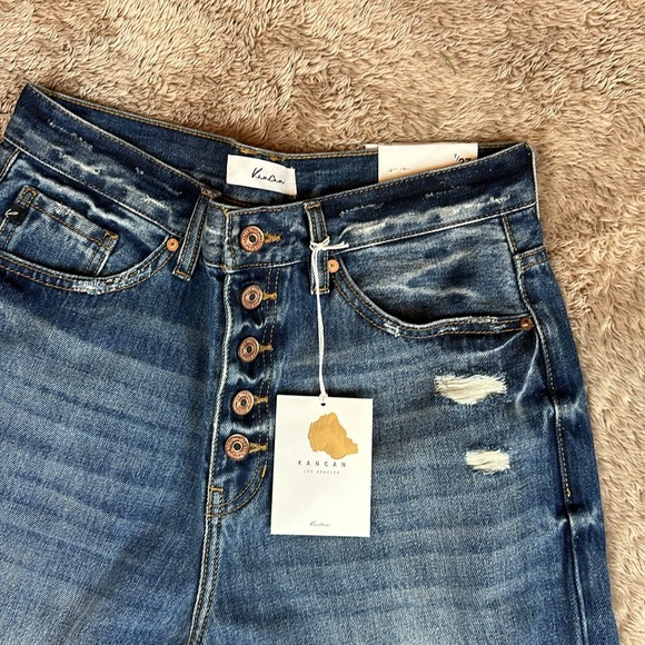 Kancan Jeans high rise 90’s Flare NWT - Picture 3 of 8